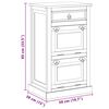 vidaXL 4-Layer Shoe Cabinet with Drawer Solid Reclaimed Wood
