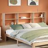 vidaXL Headboard with Storage 200 cm Solid Wood Pine