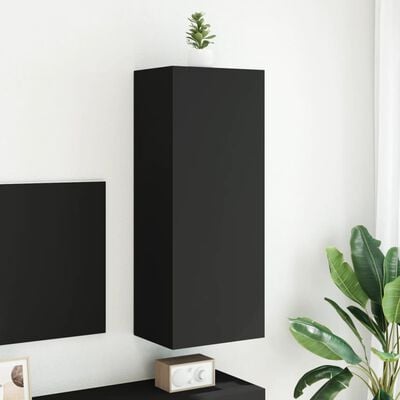 vidaXL TV Wall Cabinet Concrete Grey 40.5x30x90 cm Engineered Wood