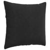 vidaXL Sofa Pillows 2 pcs Black 45 x 45 cm Corduroy Fabric