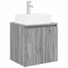 vidaXL Wall-mounted Bathroom Sink Cabinet Grey Sonoma