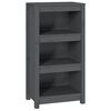 vidaXL Book Cabinet Grey 50x35x97 cm Solid Wood Pine