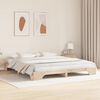vidaXL Bed Frame Natural 180 x 200 cm Solid Pine Wood