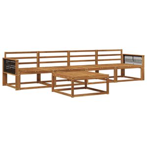 vidaXL Outdoor Sofa Set 5 pcs Natural Solid Acacia Wood