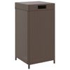 vidaXL Trash Bin Brown 40x40x80 cm Poly Rattan