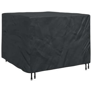 vidaXL Furniture Cover Black 125 x 125 x 74 cm 420D Oxford fabric