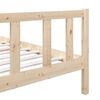vidaXL Bed Frame without Mattress Solid Wood 90x200 cm (810067+814124)
