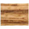 vidaXL Table Top Live Edge 100x80x3.8 cm Solid Wood Rough Mango