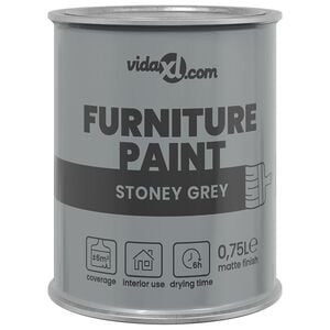 vidaXL Furniture Paint Grey 0.75 L Wall Print
