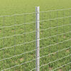 vidaXL Fence Post 11 pcs Silver 60 cm Steel