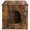 vidaXL Cat House Smoked Oak 85 x 55 x 53.5 cm Engineered Wood
