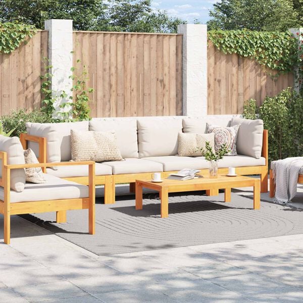 vidaXL Area Rugs Square Cream 240 x 240 cm