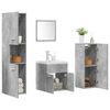 vidaXL 5 Piece Bathroom Furniture Set Concrete Grey Engineered Wood