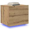 vidaXL Bedside Cabinet with Drawer 2 pcs Artisan Oak 50 x 39 x 41 cm