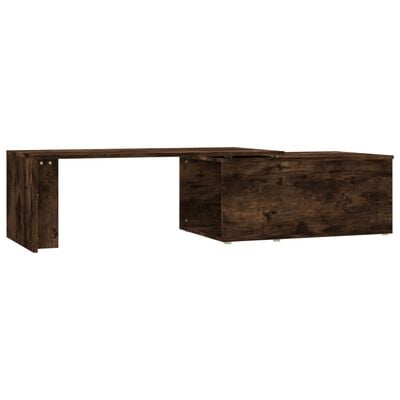 vidaXL Coffee Table Smoked Oak 150x50x35 cm Engineered Wood