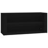 vidaXL Shoe Rack | Black | Engineered wood | Medium | Shoe Rack | Rectangular