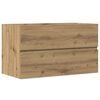vidaXL Bathroom Hanging Cabinet Artisian Oak 80x38.5x45 cm