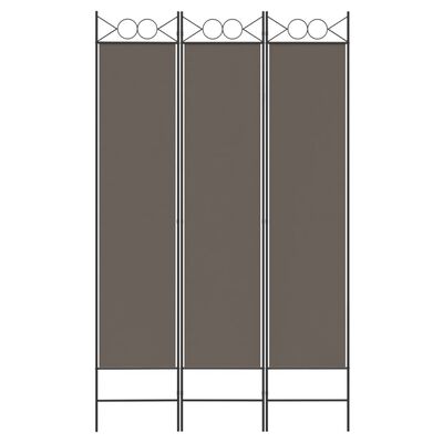 vidaXL 3-Panel Room Divider Anthracite 120x220 cm Fabric