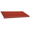 vidaXL Awning Top Sunshade Canvas Orange and Brown 6x3 m