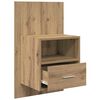 vidaXL Bedside Cabinet with Drawer 2 pcs Artisan Oak 50 x 32.5 x 80cm