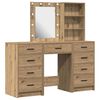 vidaXL Dressing Table 3 pcs Brown 40 x 41 x 135 cm Engineered Wood