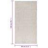 vidaXL Shaggy Rug High Pile Cream 80x150 cm