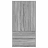 vidaXL Cabinet Manual Grey Sonoma 79.5 x 49 x 156 cm Engineered Wood
