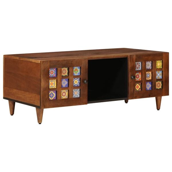 vidaXL Coffee Table Brown 100 x 54 x 40 cm Solid Mango Wood