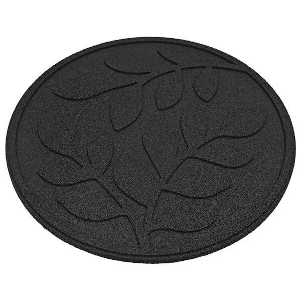 vidaXL Stepping Stone 6 pcs Black &Oslash; 44 x 2 cm Rubber