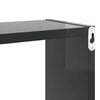 vidaXL Wall Cube Shelf 2 pcs High Gloss Grey 80x15x26.5 cm Engineered Wood