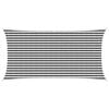 vidaXL Sunshade Sail Anthracite and White 2.5 x 5 m HDPE