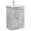 vidaXL Bathroom Furniture Set Concrete Grey 61 x 40 x 84.5 cm