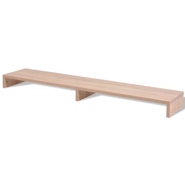 vidaXL Monitor Stand Engineered Wood 110x23.5x9 cm Beige