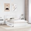 vidaXL Storage Bed with Headboard White 150 x 200 cm Engineered Wood