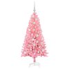 vidaXL Christmas Tree with 150 LEDs with Stand Pink 120 cm PVC