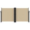 vidaXL Retractable Side Awning Beige 120x1000 cm