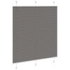 vidaXL Pleated Blind Anthracite 115x100 cm Fabric Width 114.4 cm Polyester