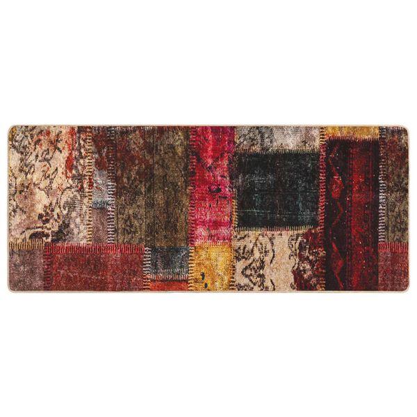vidaXL Rug Runner MARSA Multicolour 200 x 100 cm Polyester and PVC