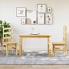vidaXL 3 Piece Dining Set Panama Solid Wood Pine
