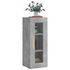 vidaXL Wall Mounted Cabinet Concrete Grey 34.5x34x90 cm