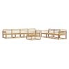 vidaXL Outdoor Sofa Set 8 pcs White