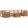vidaXL Sofa Sets 8 pcs Natural Solid Acacia Wood
