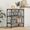 vidaXL Kitchen Trolley Artisan Oak 60 x 41 x 76 cm Engineered Wood