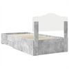 vidaXL Bed Frame with Drawer Concrete Grey 90 x 200 cm Engineered Wood
