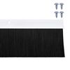 vidaXL Screw-on Door Brush Seals 2 pcs White 100 cm Aluminium Alloy