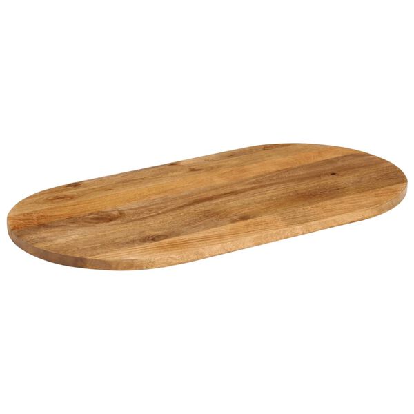 vidaXL Table Top 120x50x3.8 cm Oval Solid Wood Mango
