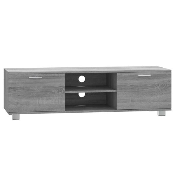 vidaXL TV Cabinet Grey Sonoma 140x40.5x35 cm Engineered Wood