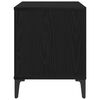 vidaXL Record Cabinet Black Oak 100 x 38 x 48 cm Engineered Wood