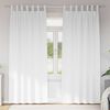 vidaXL Blackout Curtains with Rings 2 pcs Pure White 225 x 140 cm