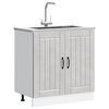 vidaXL Sink Base Cabinet Lucca Concrete Grey Engineered Wood